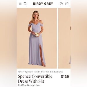 Birdy Grey Spence Convertible Dress in Dusty Lilac